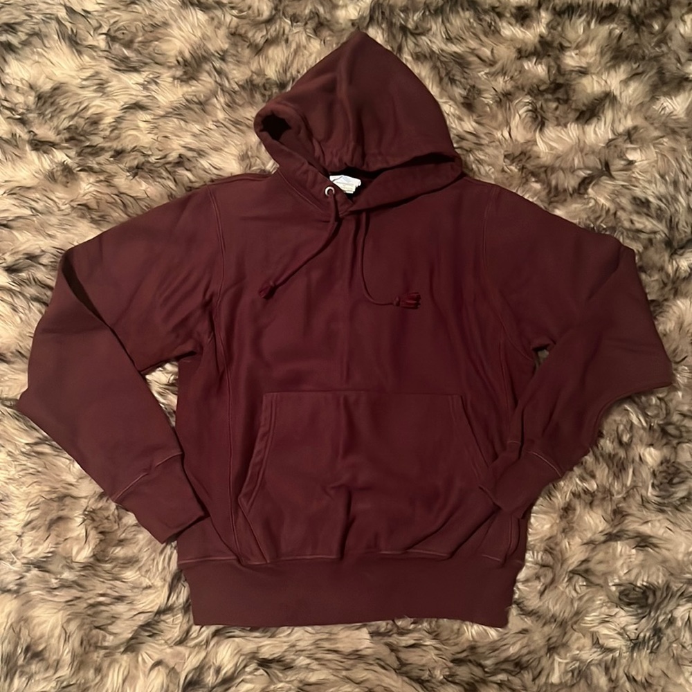 CHAMPION - Hoodie Sweater - Unisex - Burgundy - Sz S